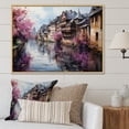 thumbnail image 1 of Designart "In Strasbourg French Canal wall art II" France Floater Framed Canvas Print, 1 of 7