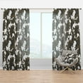 thumbnail image 1 of Designart 'Indian Floral Batik Retro I' Mid-Century Modern Curtain Panel, 1 of 4