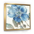 thumbnail image 1 of Designart ' Indigold Watercolor Flower I ' Farmhouse Framed Canvas, 1 of 3