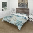 thumbnail image 1 of Designart 'Indigold Watercolor Lovely bird IV' Cottage Duvet Cover Set, 1 of 4