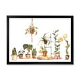 thumbnail image 1 of Designart 'Indoor House Plants Urban Jungle in Flowerpots II' Traditional Framed Art Print, 1 of 4