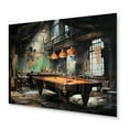 thumbnail image 1 of Designart "Industrial Billiards A Game in Progress III" Sports Metal Wall Art, 1 of 5