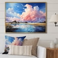 thumbnail image 1 of Designart "Infinite Azure Endless Sky II" Landscapes Floater Framed Wall Art Living Room, 1 of 7
