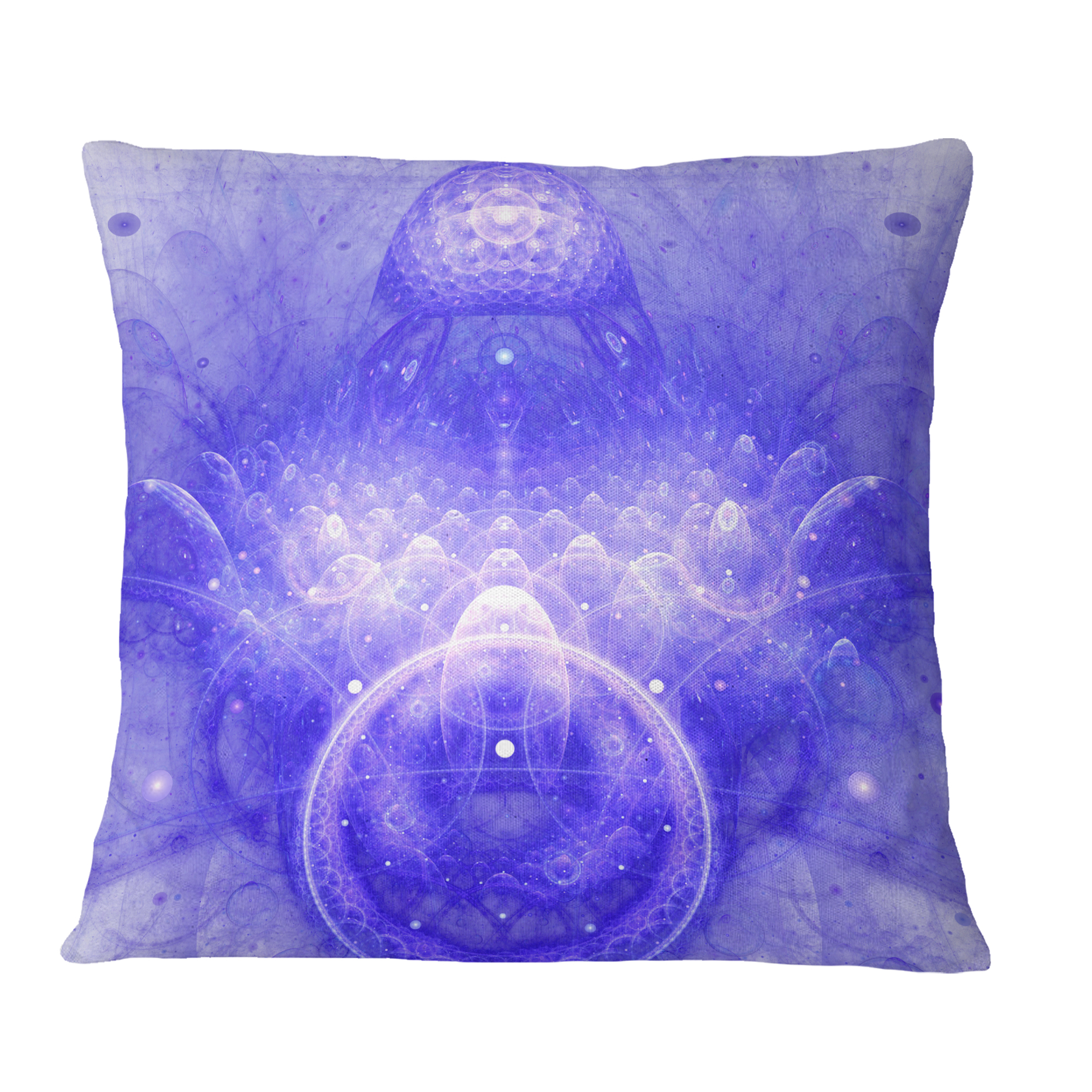 Designart Infinite Blue Boundaries of World - Floral Throw Pillow - 18x18