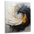thumbnail image 1 of Designart "Infinite Flow IV" Abstract Spirals Metal Art Living Room, 1 of 5
