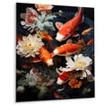 thumbnail image 1 of Designart "Infinite Koi Asian Painting I" Asian Art Metal Wall Decor, 1 of 5