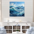 thumbnail image 1 of Designart "Infinite Sapphire Ocean I" Nautical & Beach Metal Wall Art, 1 of 1