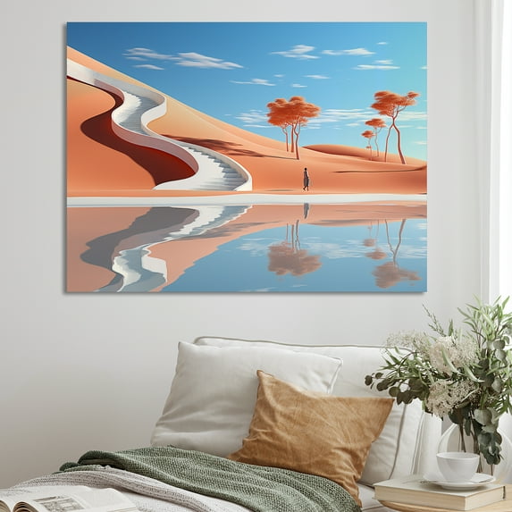 Designart "Infinite Stairs In Surrealism" Surrealism Wall Art Prints