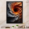 thumbnail image 1 of Designart "Inflection Spiral With An Infernal Touch II" Abstract Spirals Picture Framed Canvas Prints, 1 of 1