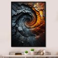 thumbnail image 1 of Designart "Inflection Spiral With An Infernal Touch V" Abstract Spirals Floater Framed Wall Art Prints, 1 of 5