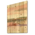 thumbnail image 1 of Designart 'Influence of Line and Color' Traditional Floral Print on Natural Pine Wood, 1 of 3