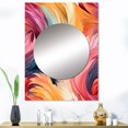 thumbnail image 1 of Designart "Infusion of Electric Swirls in Pink and Blue IV" Abstract Mirror Wall Decor - Modern Multicolor Abstract Large Mirror For Wall Art Decor - 40" x 30" Inch, 1 of 5