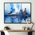 thumbnail image 1 of Designart "Innovations In Abstract Factory Symmetry I" Factories Floater Framed Wall Art Prints, 1 of 5