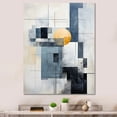 thumbnail image 1 of Designart "Intersecting Harmonies Beige Blue Suprematism I" Abstract Wall Decor, 1 of 5