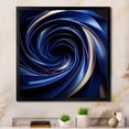 thumbnail image 1 of Designart "Intricate Inversion Hole In White II" Abstract Spirals Picture Framed Canvas Prints, 1 of 5