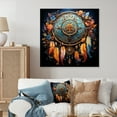 thumbnail image 1 of Designart "Intricate Visions Blue Dream Catcher" Landscapes Metal Wall Decor, 1 of 1