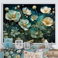 thumbnail image 1 of Designart "Intricately Rendered Buttercups" Buttercups Floater Framed Wall Art Living Room, 1 of 5