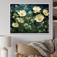 thumbnail image 1 of Designart "Intricately Rendered Buttercups I" Buttercups Floater Framed Canvas Wall Art, 1 of 5