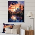 thumbnail image 1 of Designart "Islam Art Mosque form I" Religion & Spirituality Floater Framed Canvas Print, 1 of 7