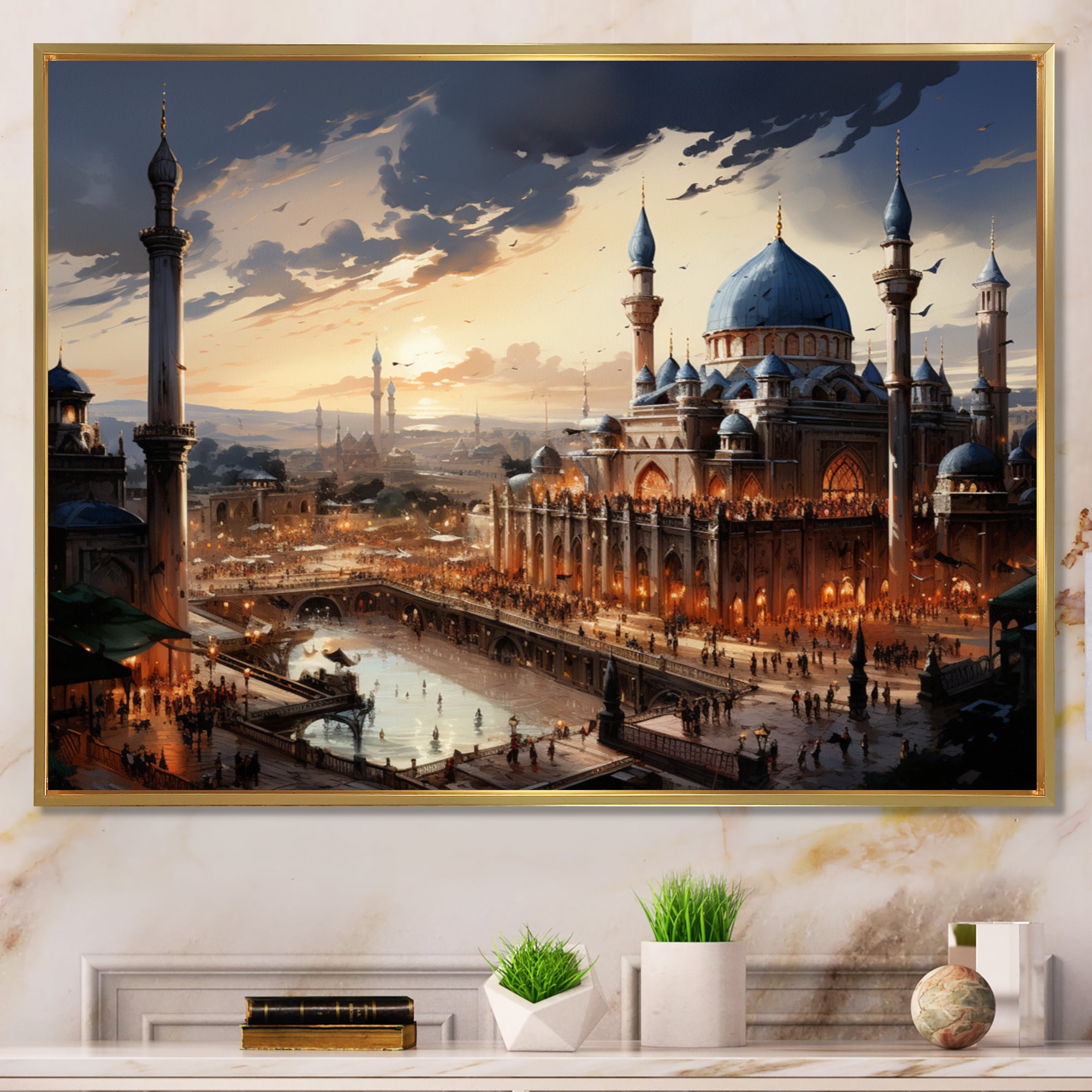 Designart "Islamic Festivals Islam wall decor II" Islamic Floater