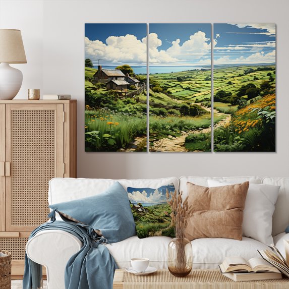 Designart "Isle This Ireland Emerald wall decor III" Ireland Wall Art Prints Set