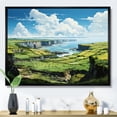 thumbnail image 1 of Designart "Isle This Ireland Emerald wall decor IV" Ireland Floater Framed Canvas Wall Art, 1 of 7