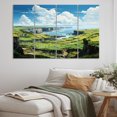 thumbnail image 1 of Designart "Isle This Ireland Emerald wall decor IV" Ireland Metal Wall Décor Set, 1 of 5
