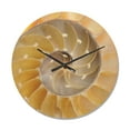 thumbnail image 1 of Designart 'Isolated Nautilus Sea Shell' Modern Wood Wall Clock, 1 of 5