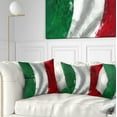 thumbnail image 1 of Designart Italy Flag - Contemporary Throw Pillow - 16x16, 1 of 5