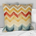 thumbnail image 1 of Designart "Ivory Boho Retro" Chevron Printed Throw Pillow, 1 of 5