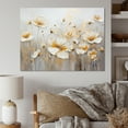 thumbnail image 1 of Designart "Ivory Buttercups On Neutral Simplicity I" Buttercups Canvas Wall Art, 1 of 7