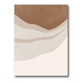 thumbnail image 1 of Designart ' Ivory and Terracotta Shapes with Scuff Effect ' Modern Canvas Wall Art Print, 1 of 4