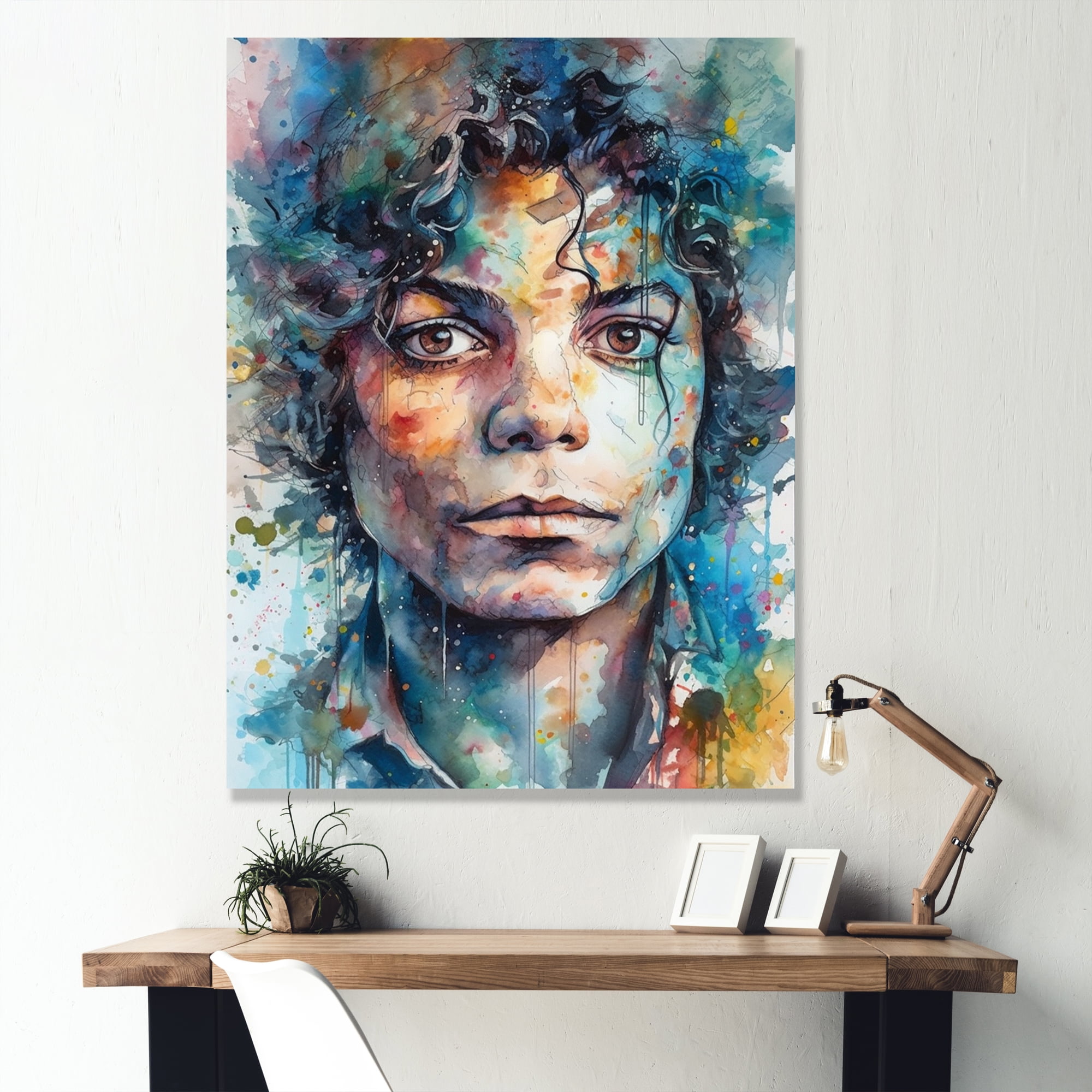 Designart jackson illustration celebrity wall art for kitchen