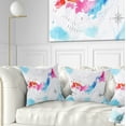 thumbnail image 1 of Designart Japan Map Watercolor - Abstract Throw Pillow - 18x18, 1 of 5