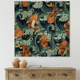 thumbnail image 1 of Designart 'Japanese Koi Fish on Sea Waves' Nautical & Coastal Print on Natural Pine Wood, 1 of 5