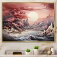 thumbnail image 1 of Designart "Japanese Sea Storm Scene" Storms Floater Framed Canvas Prints, 1 of 5