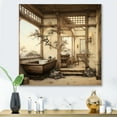 thumbnail image 1 of Designart "Japon Art Bathroom Ceremony III" Bath & Laundry Metal Wall Art Prints, 1 of 5
