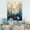 thumbnail image 1 of Designart "Japon Art Blue peaceful Zen Minamlism Landscape I" Floral Metal Wall Art, 1 of 1