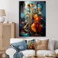 thumbnail image 1 of Designart "Jazzed Jade Tribute With Trombone And Violin" Music Canvas Wall Art, 1 of 7