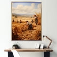 thumbnail image 1 of Designart "Jean Francois Millet s The Harvesters" Country Charm Floater Framed Canvas Art Print, 1 of 7