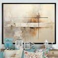 thumbnail image 1 of Designart "Jesus' Cross In Beige I" Christianity Floater Framed Wall Decor, 1 of 5