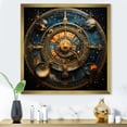 thumbnail image 1 of Designart "Journey Astrological II" Spiritual Framed Wall Art Decor - Global Blue Astrology Entryway Framed Wall Art, 1 of 6