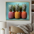 thumbnail image 1 of Designart "Juicy Delights Of A Sweet Pineapple I" Pineapples Floater Framed Canvas Wall Art, 1 of 5