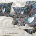 thumbnail image 1 of Designart Jungle Fowl in Forest - Landscape Printed Throw Pillow - 12x20, 1 of 1