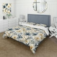 thumbnail image 1 of Designart "Jungle In Serenity II" Blue Plants Bedding Covert Set - Bohemian & Eclectic Bed Set With 2 Shams, 1 of 5