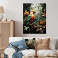 Designart "Jungle of Amazonian Dream 1 In Green and Orange"Jungle Metal