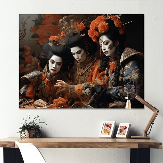Designart "Kabuki Theatre Japon wall art II" Japan Art Wall Decor