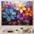 thumbnail image 1 of Designart "Kaleidoscope of Colorful Prisms I" Abstract Collages Canvas Wall Art, 1 of 5