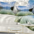 thumbnail image 1 of Designart Kastoria Lake Greece Panorama - Landscape Printed Throw Pillow - 12x20, 1 of 5