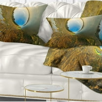 Designart Kayak in River Little Planet - Landscape Printed Throw Pillow - 12x20
